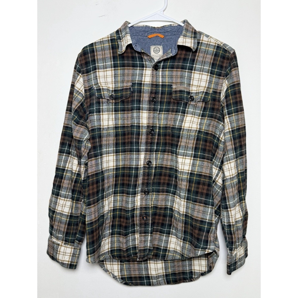 Field & Stream Men's Flannel Shirt Plaid 100% Cotton Lumberjack Western